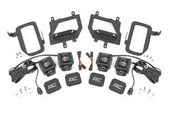 Rough Country Suspension Systems - Rough Country 70831 Dual 2" LED Pod Fog Light Kit-SAE Flood for 15-17 Ford F150 - Image 1