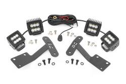 Rough Country Suspension Systems - Rough Country 70866 A-Pillar 2" LED Ditch Light Kit-Flood for 14-21 Tundra - Image 1