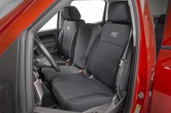 Rough Country Suspension Systems - Rough Country Front Seat Covers Black 14-18 Silverado/Sierra Crew 91024 - Image 4