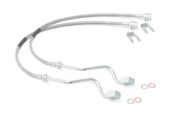 Rough Country Suspension Systems - Rough Country Front SS Brake Lines 99-04 Ford Super Duty 4"-8" Lift 89705 - Image 1