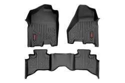 Rough Country Suspension Systems - Rough Country Front/Rear Floor Liners Black for 12-18 RAM 1500 Quad M-31212 - Image 1