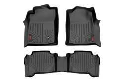 Rough Country Suspension Systems - Rough Country Front/Rear Floor Liners Black for 05-11 Tacoma Double M-75113 - Image 1