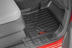 Rough Country Suspension Systems - Rough Country Front/Rear Floor Liners Black for 22-24 Frontier Crew M-80515 - Image 5