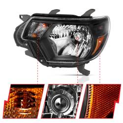 Anzo USA - Anzo USA 111395 Crystal Headlight Set for 12-15 Toyota Tacoma - Image 3