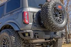 Rough Country Suspension Systems - Rough Country 510910 Black Heavy Duty Rear Bumper w/LEDs Black for 21-26 Bronco - Image 6
