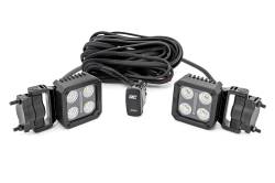 Rough Country Suspension Systems - Rough Country 70802 Black Series 2" Swivel Mount LED Light Pods-Flood Pair - Image 1
