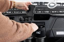 Rough Country Suspension Systems - Rough Country J5054 2-in-1 Expanding Center Console Cup/Phone Holder Black - Image 5