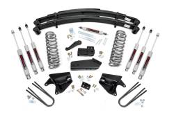 Rough Country Suspension Systems - Rough Country 52033 4" Suspension Lift Kit w/RR Springs for 80-96 Ford F150 4WD - Image 1
