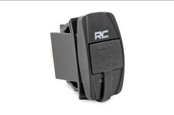 Rough Country Suspension Systems - Rough Country 2x1 USB Charger Switch Insert Black 709USB - Image 2