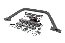 Rough Country Suspension Systems - Rough Country 51116 Black Front Bumper Safari Bar w/LED for 21-25 Ford Bronco - Image 1