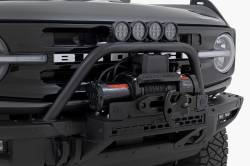 Rough Country Suspension Systems - Rough Country 51114 3" Black Front Bumper Safari Bar w/LED for 21-26 Bronco - Image 2