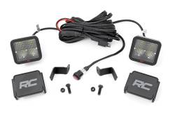 Rough Country Suspension Systems - Rough Country 82028 A-Pillar 2" LED Ditch Light Kit-Spot 15-26 F150/Lightning - Image 1