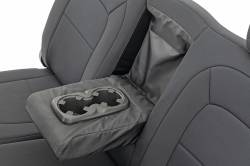 Rough Country Suspension Systems - Rough Country 91051 Front/Rear Seat Covers Black for 15-22 Colorado/Canyon Crew - Image 3