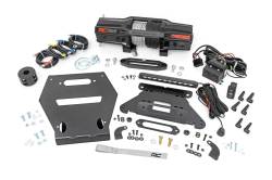 Rough Country Suspension Systems - Rough Country 92064 Front Winch Mount Kit w/Winch Black for Polaris RZR Pro R - Image 1