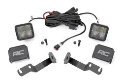 Rough Country Suspension Systems - Rough Country 71093 A-Pillar 2" LED Ditch Light Kit-Spot for 05-15 Toyota Tacoma - Image 1