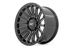 Rough Country Suspension Systems - Rough Country 97 Series Wheel 17x9 5x5.0 -12mm Gloss Black/Machined 97170918 - Image 4