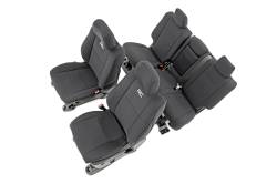 Rough Country Suspension Systems - Rough Country 91046 Front/Rear Seat Covers Black for 11-22 Grand Cherokee WK2 - Image 1