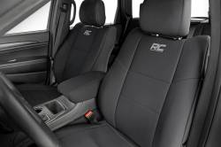 Rough Country Suspension Systems - Rough Country 91046 Front/Rear Seat Covers Black for 11-22 Grand Cherokee WK2 - Image 2
