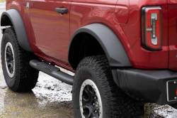 Rough Country Suspension Systems - Rough Country 4.5" Oval Tube Nerf Steps Black 21-25 Ford Bronco 2DR 21012 - Image 6