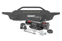Rough Country Suspension Systems - Rough Country 10728 High Clearance Front Bumper w/9.5K Winch for 16-23 Tacoma - Image 1