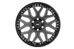 Rough Country Suspension Systems - Rough Country 95 Series Wheel 22x10 6x5.5 -25mm Black/Machined 95221012M - Image 2