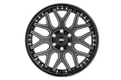 Rough Country Suspension Systems - Rough Country 95201012M 95 Series Wheel 20x10 6x5.5 -25mm Black/Machined - Image 2