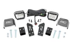Rough Country Suspension Systems - Rough Country 93078 A-Pillar 3" LED Pod Ditch Light Kit for Polaris RZR Pro XP - Image 1