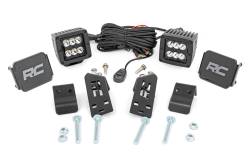 Rough Country Suspension Systems - Rough Country 93076 A-Pillar 2" LED Pod Ditch Light Kit for Polaris RZR Pro XP - Image 1