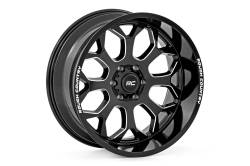 Rough Country Suspension Systems - Rough Country 96 Series Wheel 22x10 6x5.5 -19mm Black Gloss & Machined 96221012 - Image 1