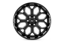 Rough Country Suspension Systems - Rough Country 96 Series Wheel 22x10 6x5.5 -19mm Black Gloss & Machined 96221012 - Image 2