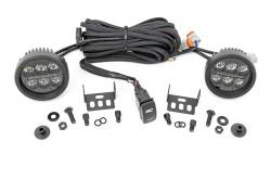 Rough Country Suspension Systems - Rough Country 71078 A-Pillar 3.5" LED Ditch Light Kit Flood for 21-26 Bronco - Image 1