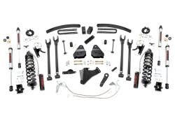 Rough Country Suspension Systems - Rough Country 58458 6" 4-Link Lift Kit for 08-10 F250/F350 Super Duty Diesel 4WD - Image 1