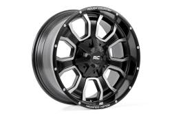 Rough Country Suspension Systems - Rough Country 93 Series Wheel 20x9 6x5.5 6x135 0mm Black/Machined 93209012 - Image 1