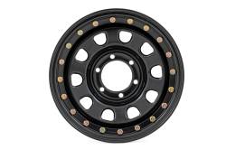 Rough Country Suspension Systems - Rough Country D-Window Beadlock Style Wheel 16x8 6x5.5 -12mm Black RC51-6883SL - Image 2