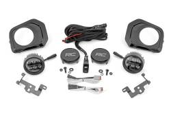 Rough Country Suspension Systems - Rough Country 71095 BLK 3.5" LED Pod Fog Light Kit Flood for 16-23 Toyota Tacoma - Image 3
