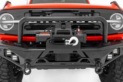 Rough Country Suspension Systems - Rough Country 51205 HD Tubular Front Winch Bumper Black for 21-26 Bronco 4WD - Image 6