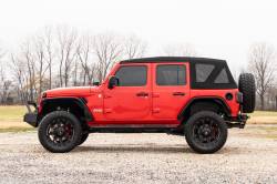 Rough Country Suspension Systems - Rough Country 4.5" Oval Tube Nerf Steps Black for 18-24 Wrangler JL 4DR 21016 - Image 6