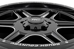 Rough Country Suspension Systems - Rough Country 92 Series Wheel 18x9 5x5.0 0mm Gloss Black & Machined 92180018 - Image 3