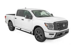 Rough Country Suspension Systems - Rough Country PSR055110 Power Running Boards Black for 17-24 Nissan Titan Crew - Image 2
