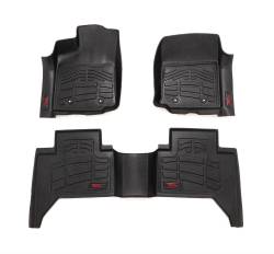 Rough Country Suspension Systems - Rough Country SM71216 Front/Rear Floor Liners Black for 16-23 Tacoma Double - Image 1