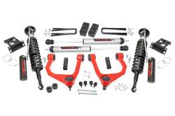 Rough Country Suspension Systems - Rough Country 76857RED 3.5" Vertex/V2 Lift Kit for 07-21 Toyota Tundra 4WD - Image 1