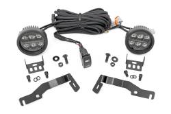 Rough Country Suspension Systems - Rough Country 72106 A-Pillar 3.5" LED Ditch Light Kit-Spot for 24-26 Tacoma - Image 2