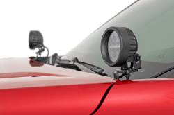Rough Country Suspension Systems - Rough Country 72106 A-Pillar 3.5" LED Ditch Light Kit-Spot for 24-26 Tacoma - Image 3