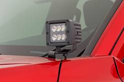 Rough Country Suspension Systems - Rough Country 72101 A-Pillar 2" LED Ditch Light Kit Spot for 24-25 Toyota Tacoma - Image 1