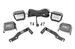 Rough Country Suspension Systems - Rough Country 72105 A-Pillar 3" LED Ditch Light Kit Flood for 24-26 Tacoma - Image 2