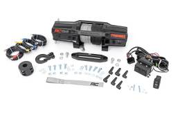 Rough Country Suspension Systems - Rough Country RS6500SA 6500lb 12V Electric UTV Winch w/Synthetic Rope - Image 1