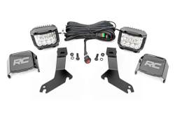 Rough Country Suspension Systems - Rough Country 82285 A-Pillar 3" LED Ditch Light Flood for 99-06 GM Trck/SUV 1500 - Image 1