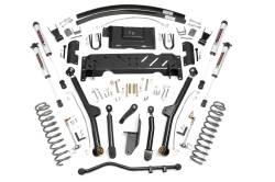 Rough Country Suspension Systems - Rough Country 68970 4.5" Lift Kit LA w/RR AAL for 84-01 Jeep Cherokee XJ NP231 - Image 1