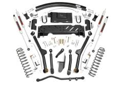 Rough Country Suspension Systems - Rough Country 68940 4.5" Long Arm Lift Kit w/RR AAL for 84-01 Cherokee XJ NP231 - Image 1