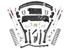 Rough Country Suspension Systems - Rough Country 68640 4.5" M1 Long Arm Lift Kit w/RR Leafs for 84-01 Cherokee XJ - Image 1